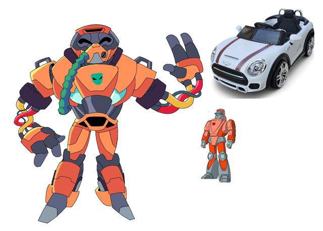 5位变形金刚角色抽象设计阿尔茜变搅拌车震荡波变坦克(图2)