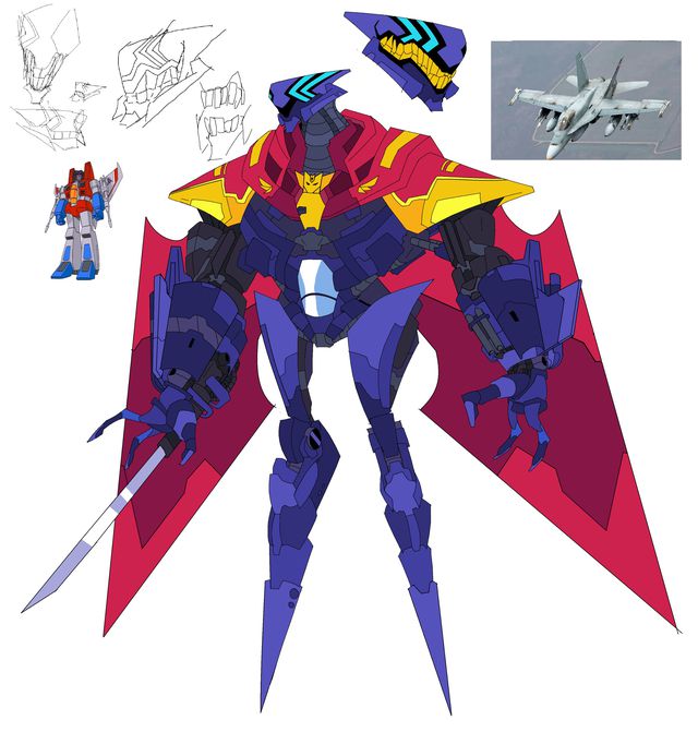 5位变形金刚角色抽象设计阿尔茜变搅拌车震荡波变坦克(图3)