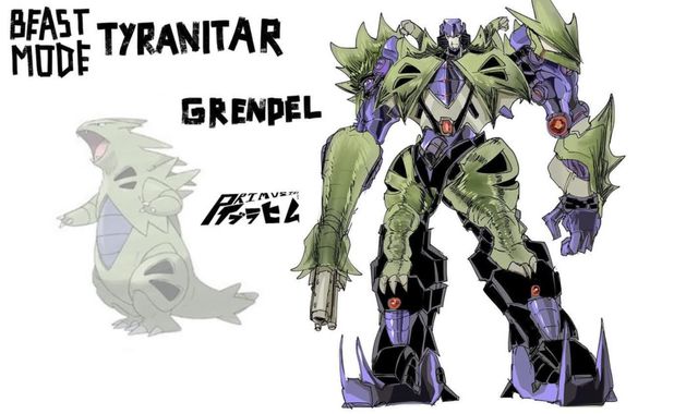 变形金刚联动宝可梦角色设计擎天柱变轰擂金刚红蜘蛛变大王燕(图4)