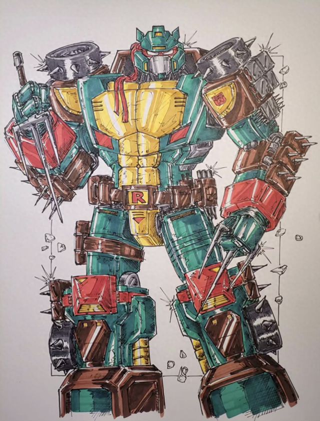 变形金刚与忍者神龟联动飞毛腿变莱昂纳多声波变米开朗基罗(图1)