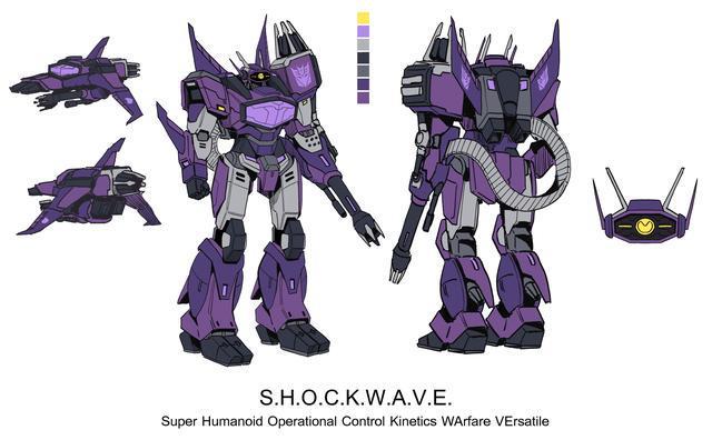 5位变形金刚角色插画威震天、声波、震荡波等(图2)