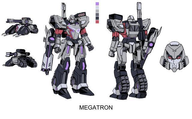 5位变形金刚角色插画威震天、声波、震荡波等(图1)