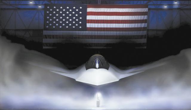 美空军为六代机PPT欢呼中国歼-50再现低空试飞已拆除机头空速管(图3)